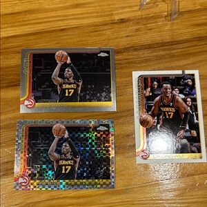 Onyeka Okongwu Topps Chrome Xfractor Atlanta Hawks